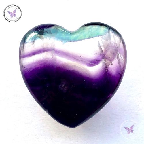 Fluorite Gemstone Crystal Heart